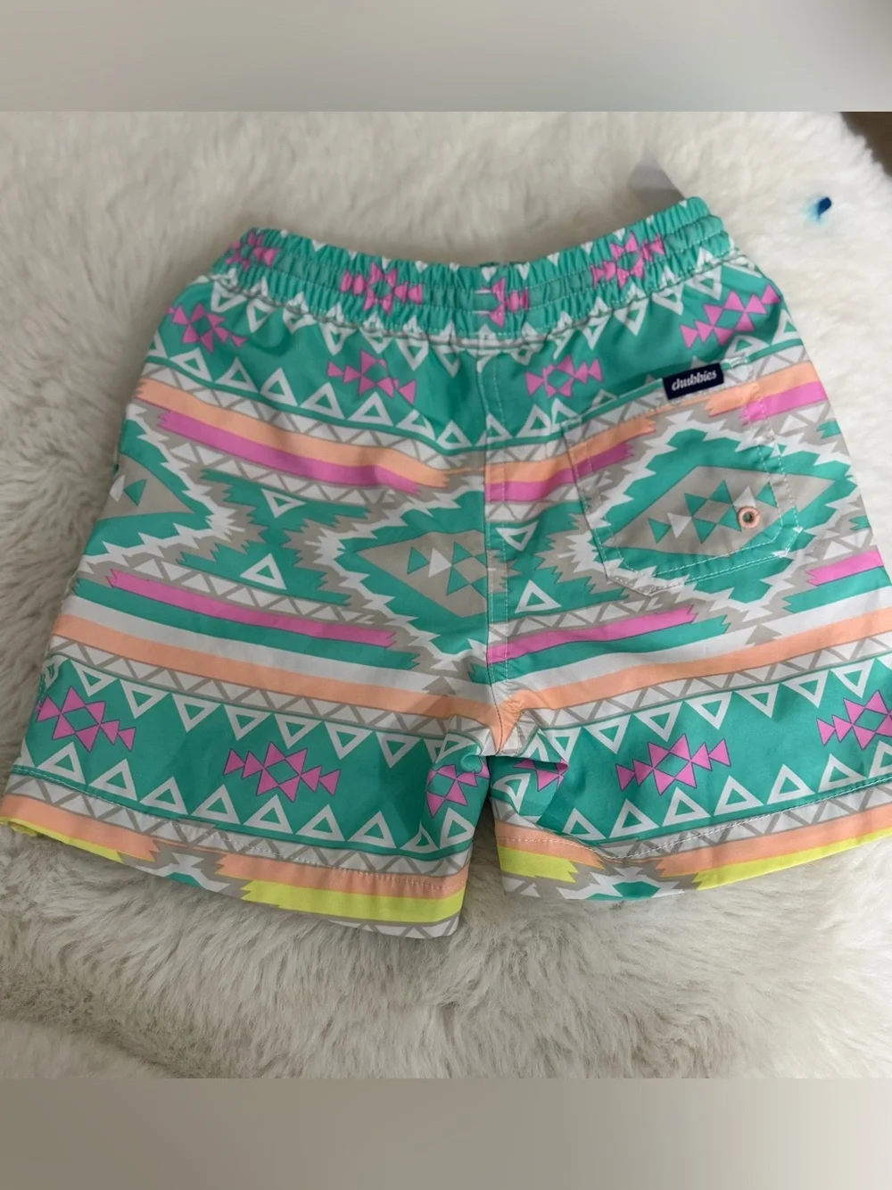 Chubbies Kids Swim Trunks En Fuegos print - Picture 3 of 5